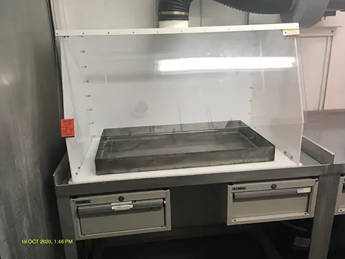 Fume hood.